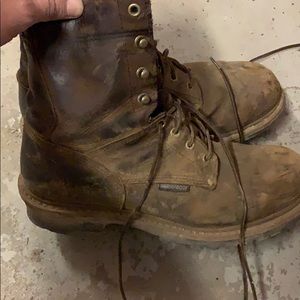Men’s Carolina steel toe boots. Size 10